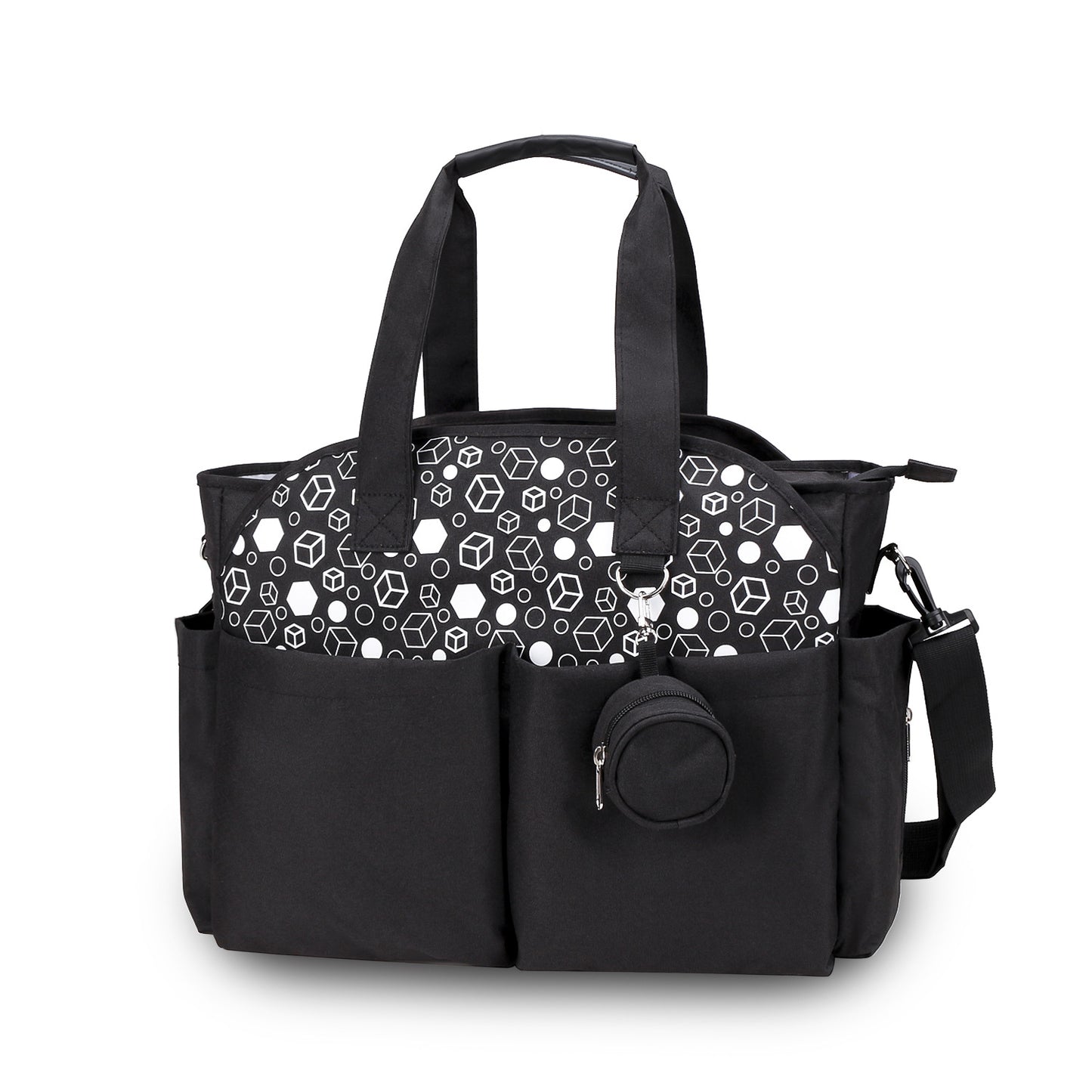 Outdoor Simplicity Printed Portable Single-shoulder Mommy Bag