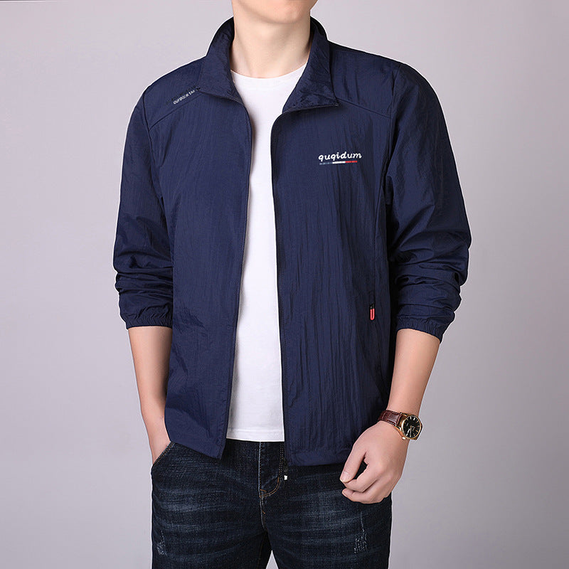 Ice Silk Sun Protection Stand-up Collar Thin Coat Outdoor Breathable Fishing Sun-proof Clothes