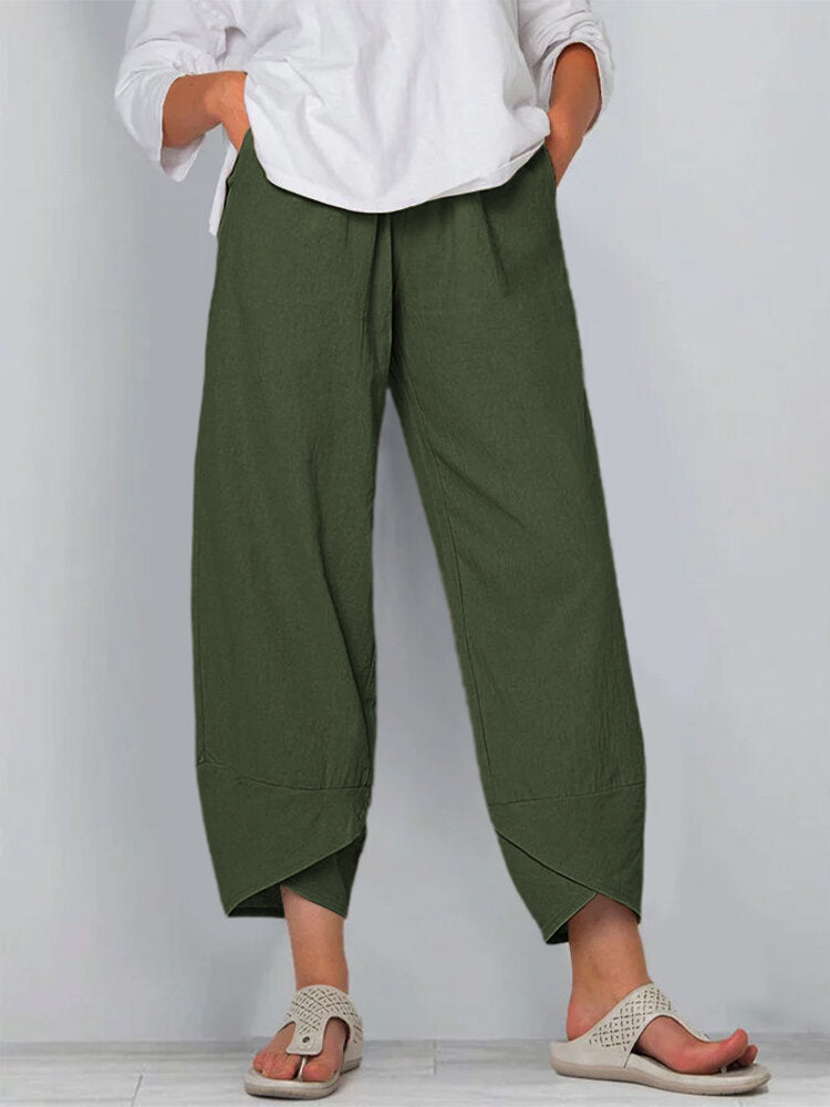 Casual straight leg women's pants