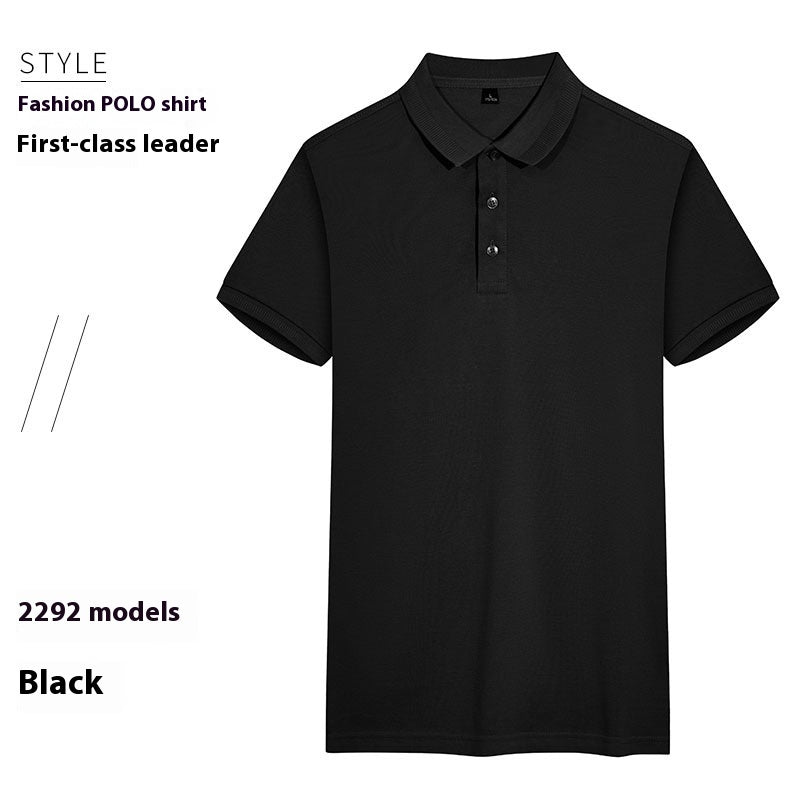 Summer Lapels Polo Shirt Short Sleeve Thin Breathable