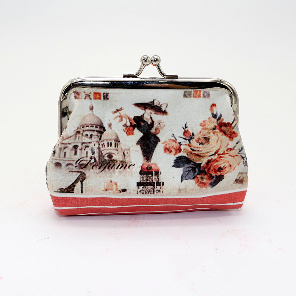 Digital printed coin purse ladies cute coin bag