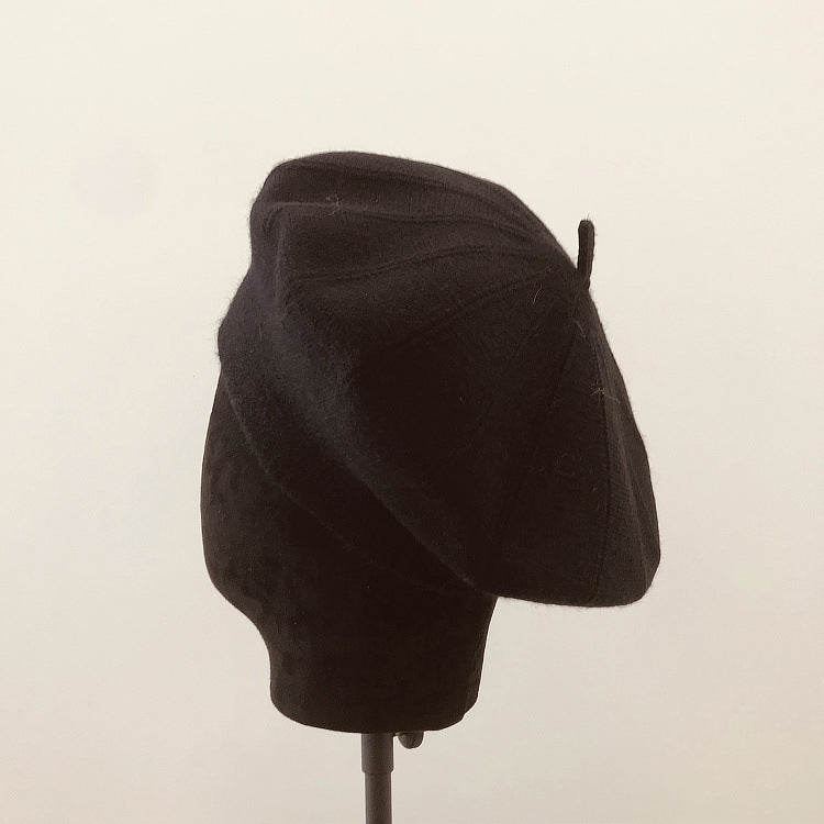 Japanese Temperament Retro Casual Pumpkin Pattern Knitted Beret