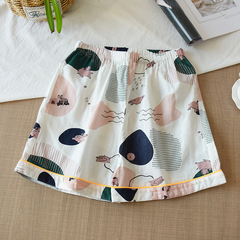 Women's Summer Thin Cropped Loose And Sweet Home Pants