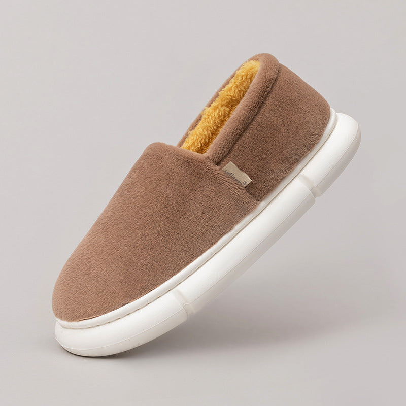 Home Plus Velvet Padded Bag With Cotton Slippers