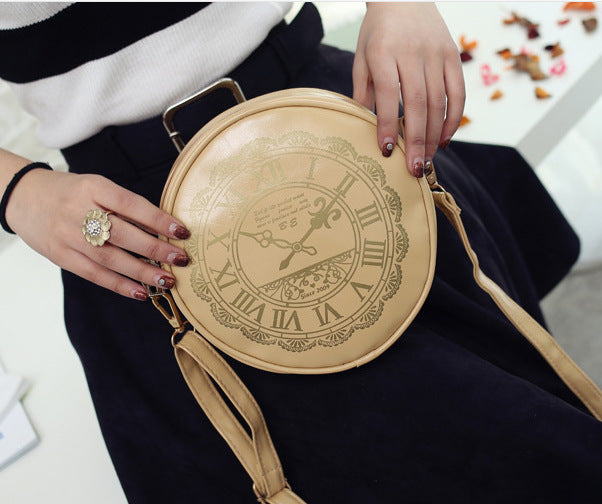 Small Round Bag Graffiti Retro One-shoulder Diagonal Women's Bag