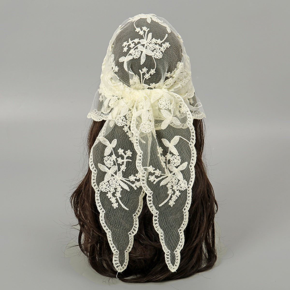 Embroidered Nylon Embroidered Decoration Shawl Scarf