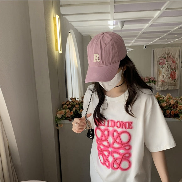 LANBOS WE11DONE Embroidered Letter Short Sleeve