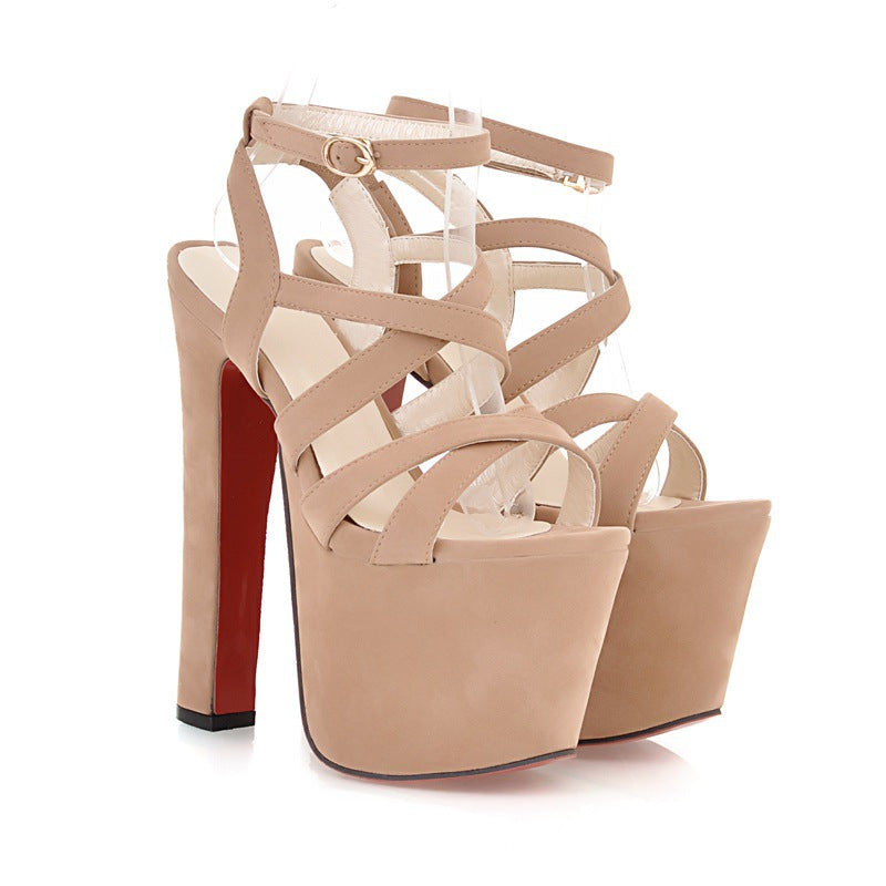 Stage catwalk high heel women's shoes