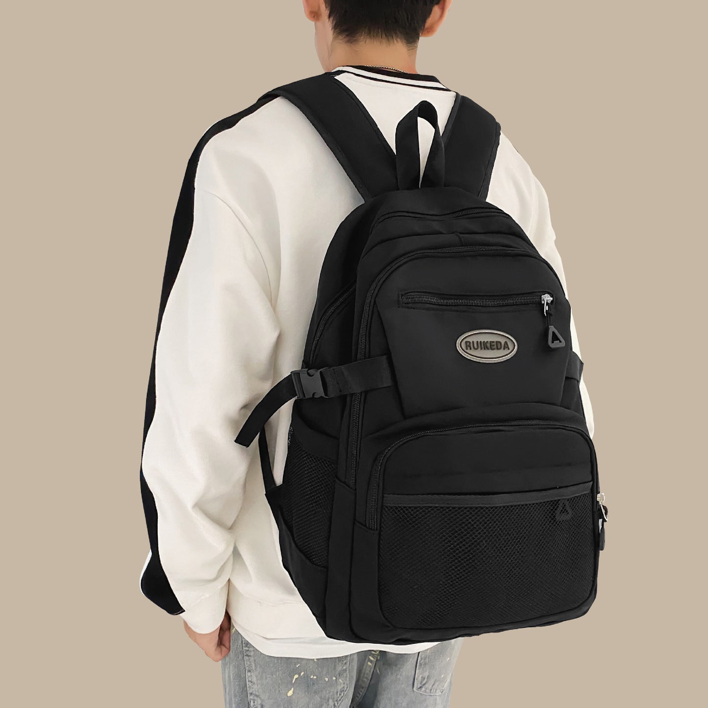Men And Women College Students Simple Casual Travel Backpack