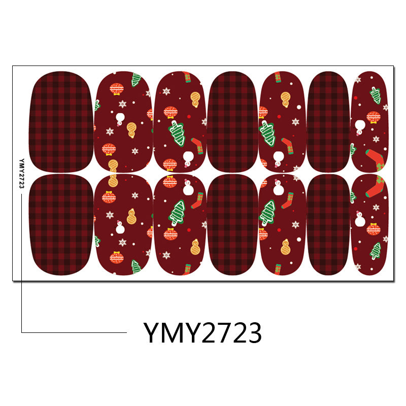 Christmas Nail Sticker Snowflake Snowman Elk