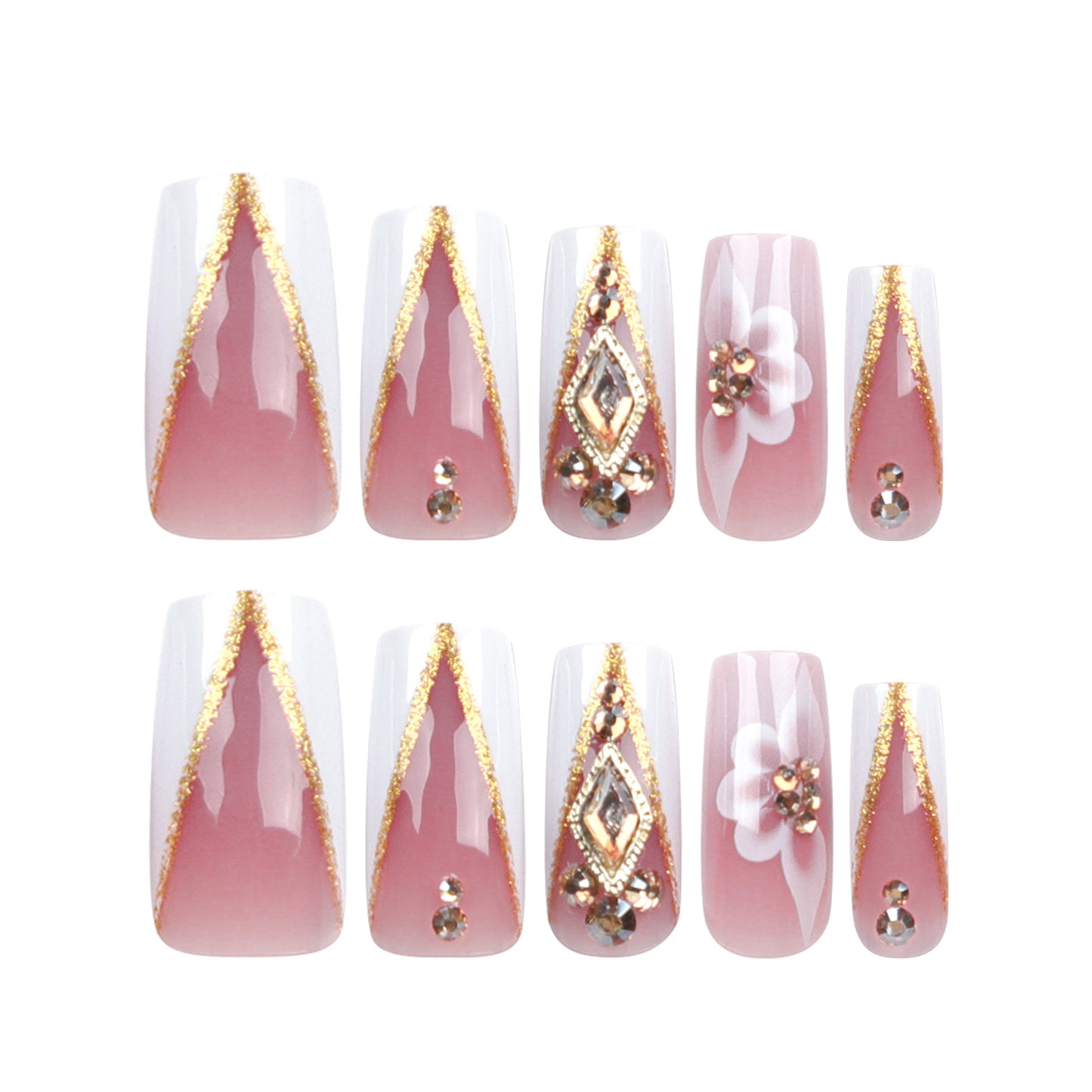 Women's French Flower Three-dimensional Manicure