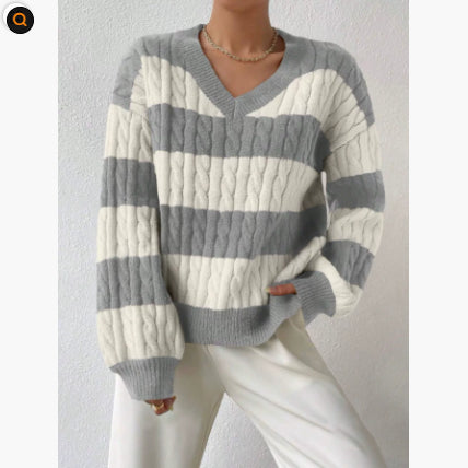 Women's Knitted Sweater Lazy Loose All-matching Top