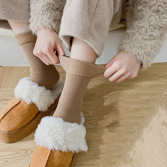 Mid-High Tube Men And Women Warm Snow Socks