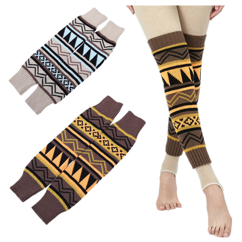 Women's color matching boot cover and leg protector