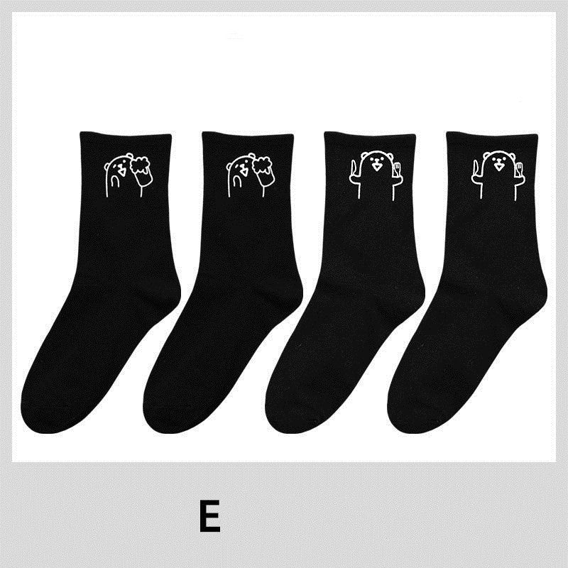 Cute funny solid color stockings