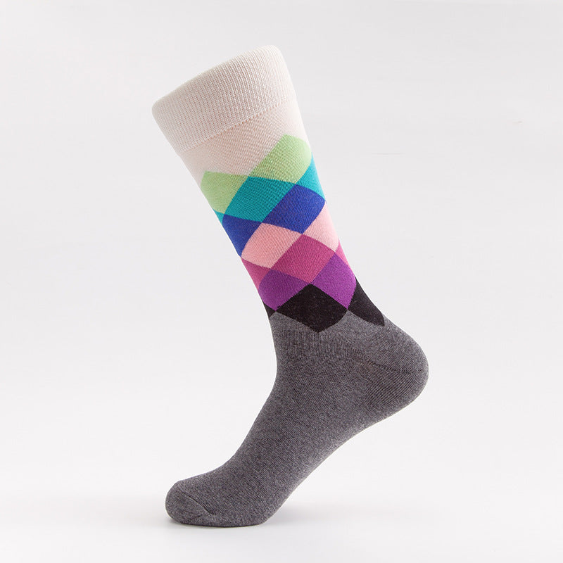 Shaping Sweat Absorbing And Deodorant Men's Trendy Long Hip Hop Cotton Socks