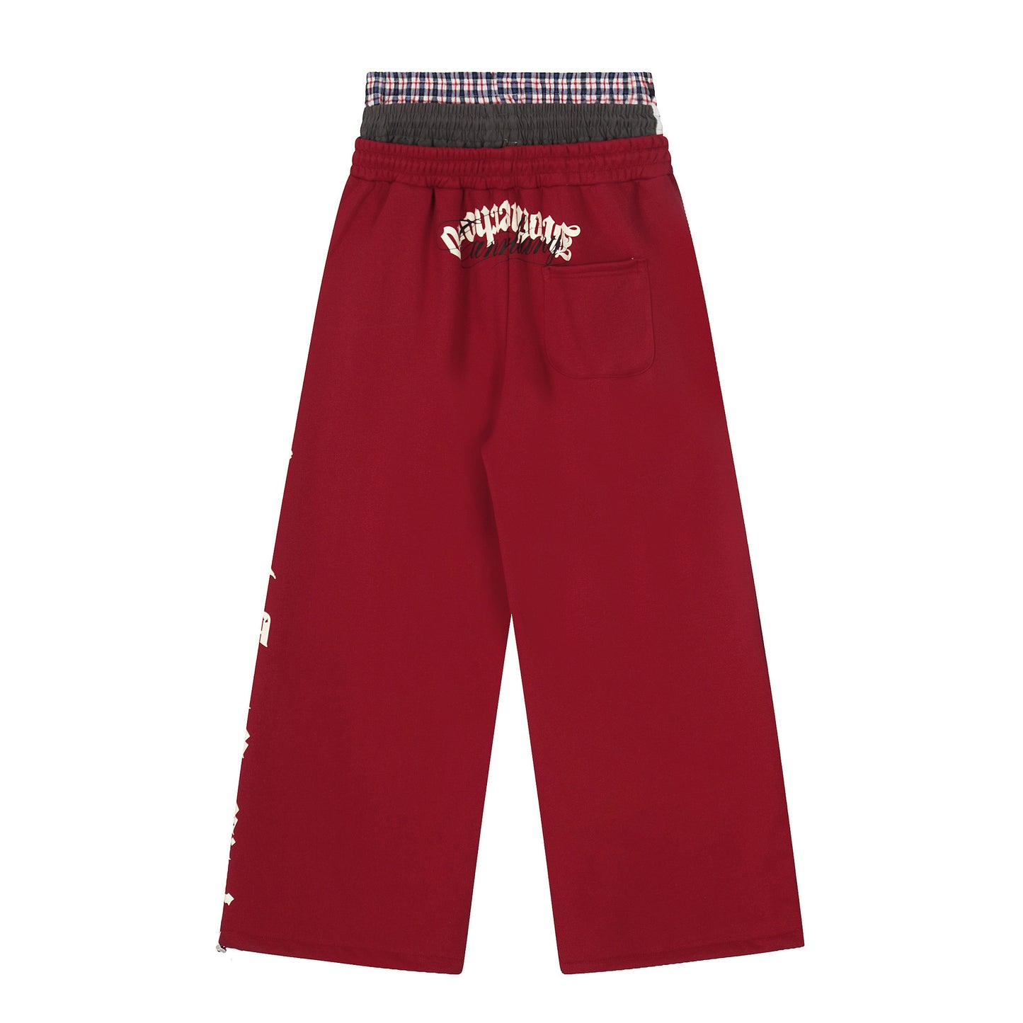 Womens Retro American-Style Casual Sweatpants With Three Waist Drawstrings