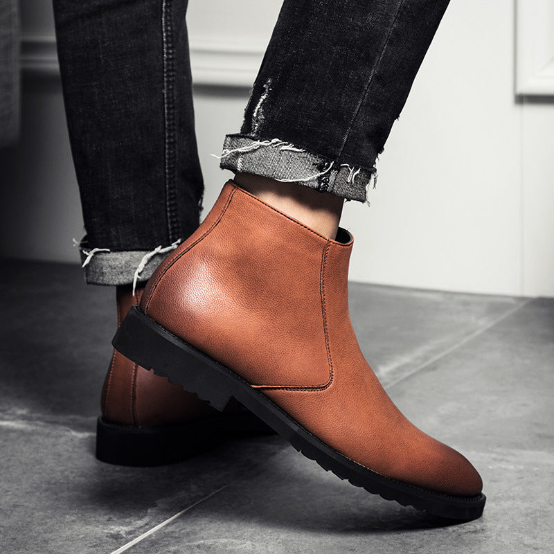 Men's Casual Martin Boots Low Cut Short Boots Tooling Men's Boots