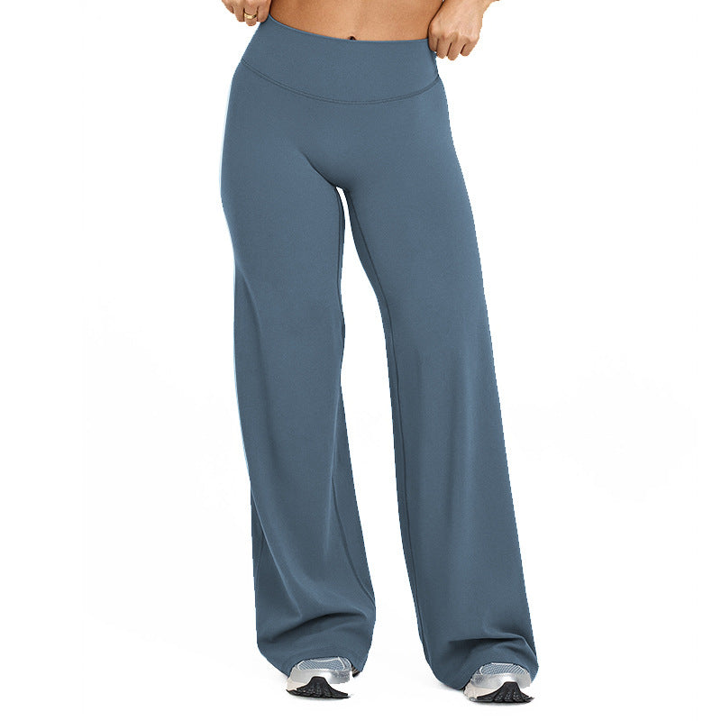 Yoga Pants Women's Thin High Waist Straight Pants