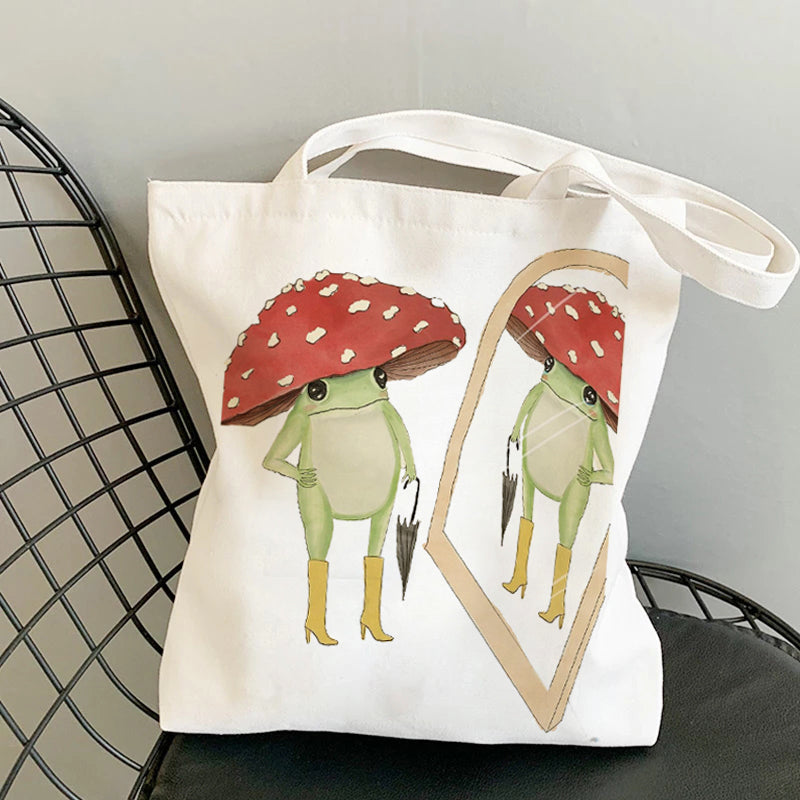 Printed Student Hand-held Shoulder Canvas Bag