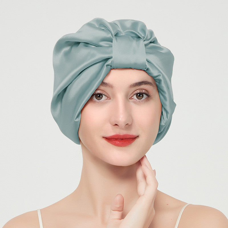 Mulberry Silk Nightcap Ladies Skin-friendly Double Layer
