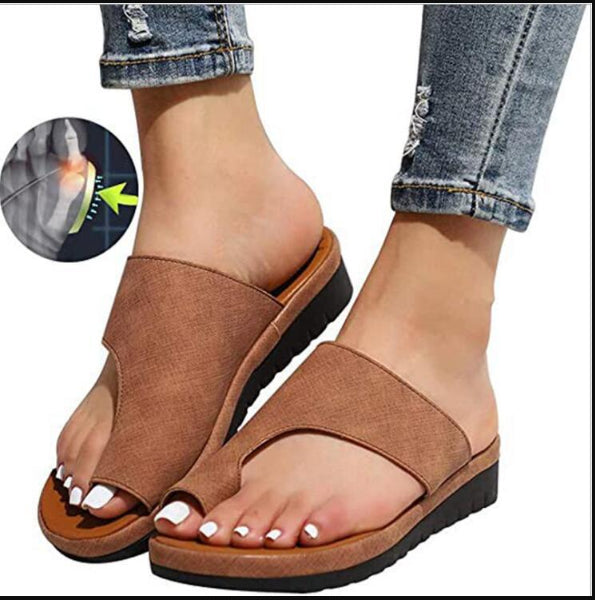 Large Size Women's Shoes Sandals Women's New European And American Ladies Toe Ring Sandals Women's
