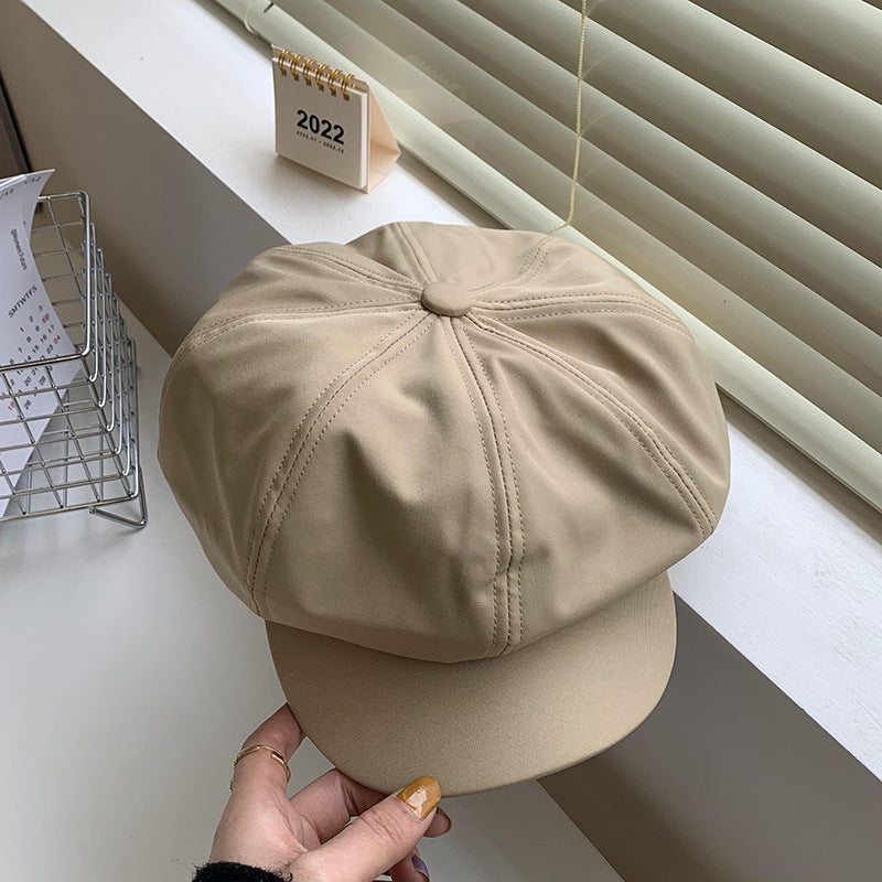 Octagonal Hat With Round Face For Slimming And Fashionable Look