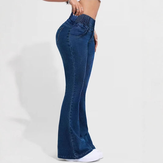 Stretchy Fashionable Flared Pants For Yoga And Fitness