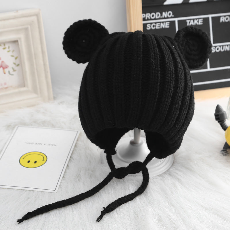 Baby Bear Ears Warm Woolen Hat