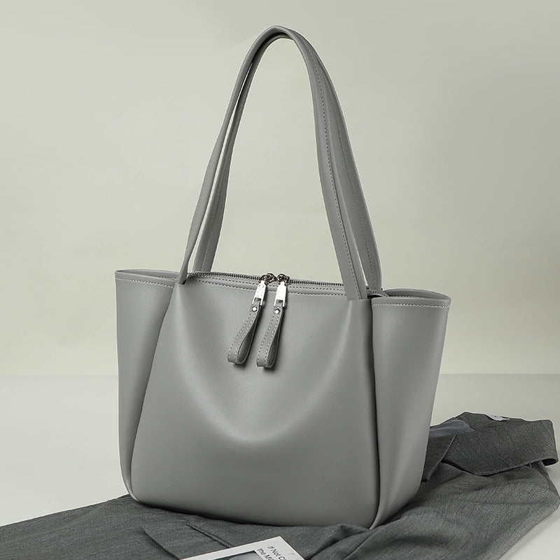 Women's Large-capacity Soft-leather Shoulder Bag