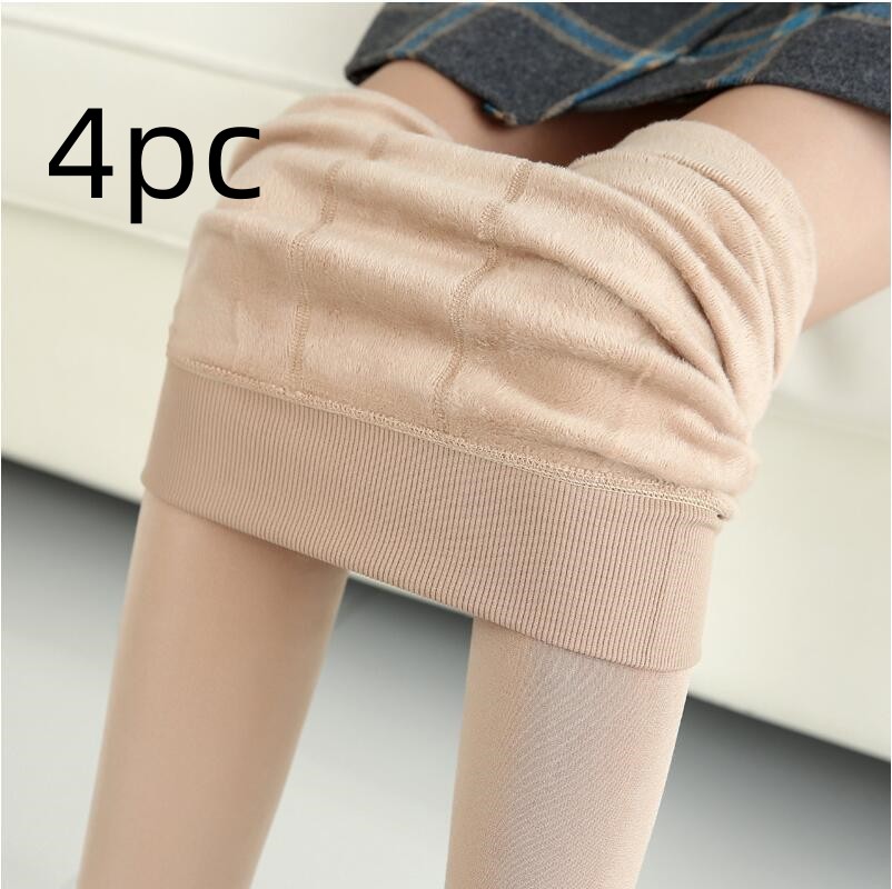 Moderigtige Varme Pelsleggings Vinter Ben Holder Varm