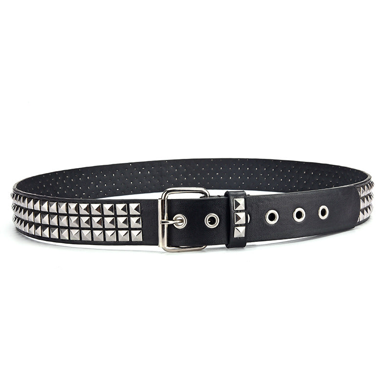 Men's And Women's Punk Hardware Jeans Belt