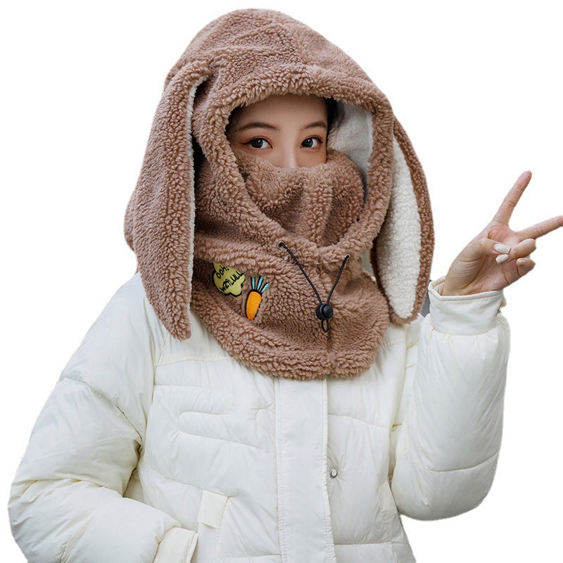 Korean Style Mask Hat Scarf Integrated