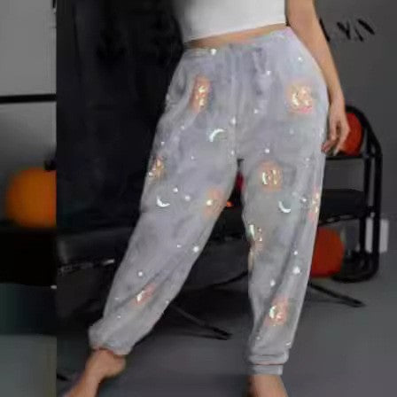 Warm Leisure Home Flange Sweat Pants