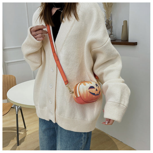 Funny And Cute Childlike One-shoulder Diagonal Bag