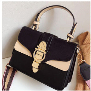 One shoulder retro matte small square bag
