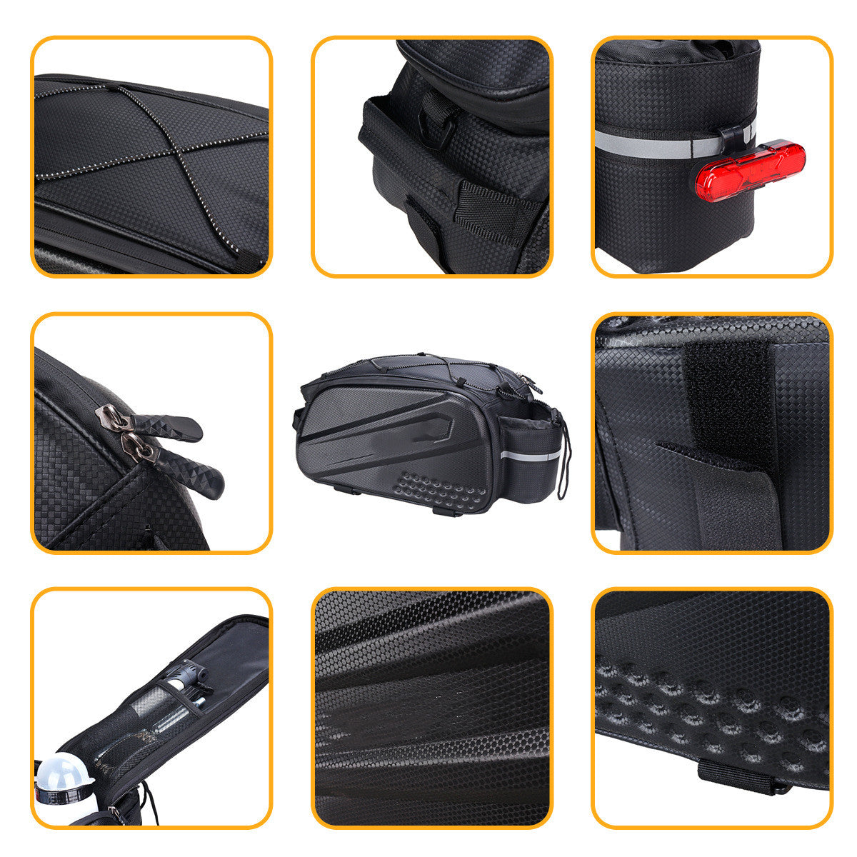Bicycle Tail Hard Shell Riding Bag