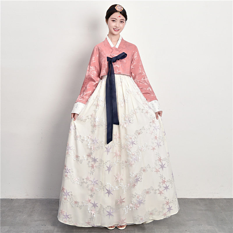 Traditional Court Korean Ethnic Dance Performance Dress