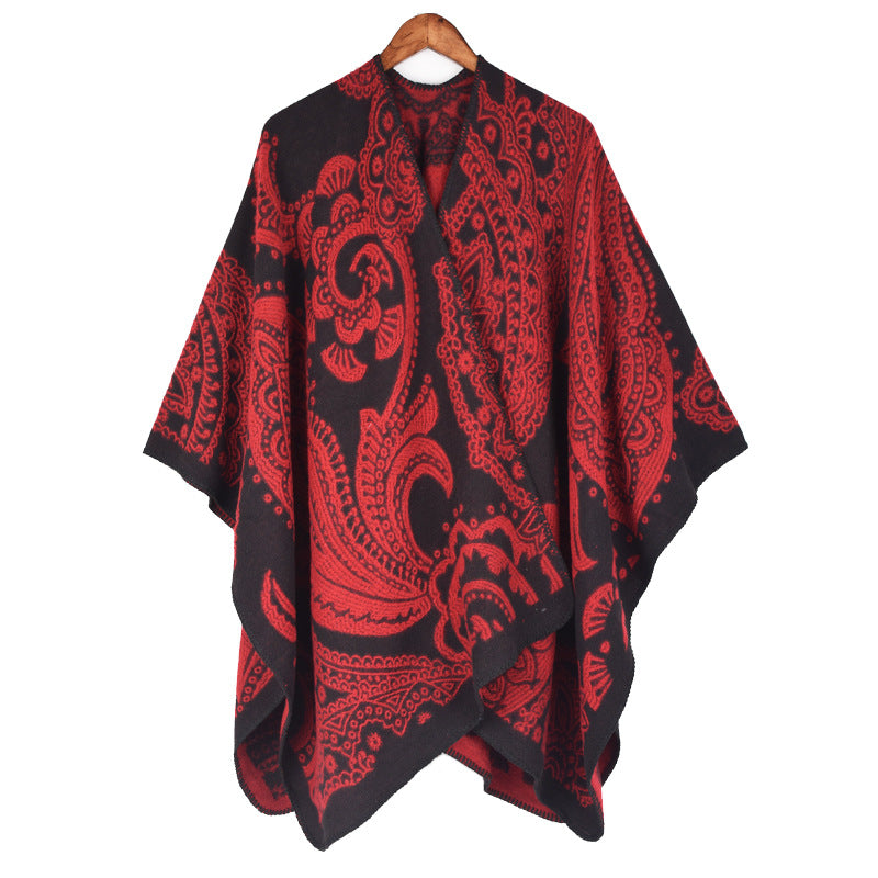 Fashionable Autumn And Winter Cashmere Women's Scarf All-matching Warm Shawl Cape