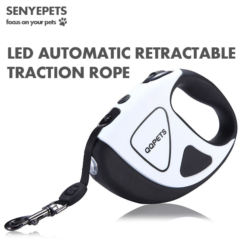 A new type of retractable traction rope for walking dog tractor with light