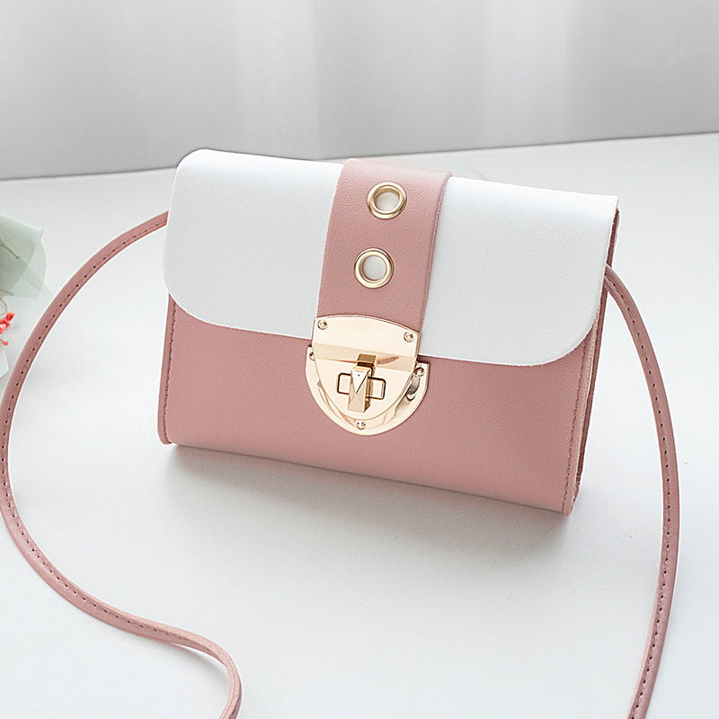 Ladies' Lock Bag One Shoulder And A Mobile Phone