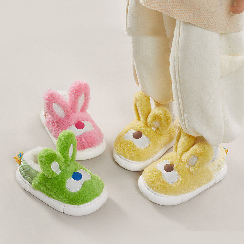 Fashionable Rabbit Children's Cotton Anti-skid Slippers