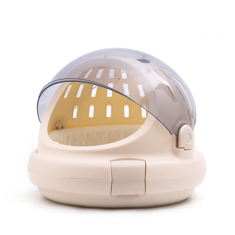 Cat Carrier Space Capsule With Panoramic View And Inner Cushion.