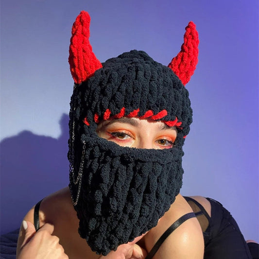 Big Rabbit Ear Woven Thickened Mask
