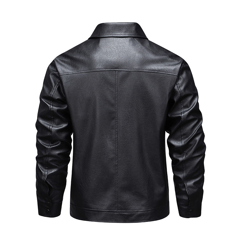 Mens Solid Color Casual Tailored Lapel Jacket