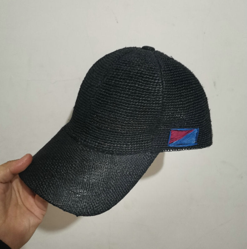 Ladies And Men's Same Shade Breathable Baseball Straw Hat Peaked