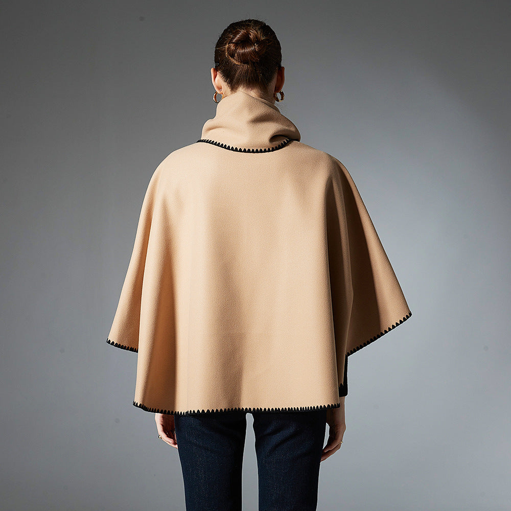 High-end Autumn And Winter Camel Pocket Shawl Scarf