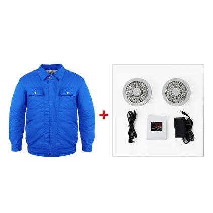 Summer refrigeration air conditioning service cooling fan clothes charging welder outdoor high temperature heatstroke site work clothes men and women