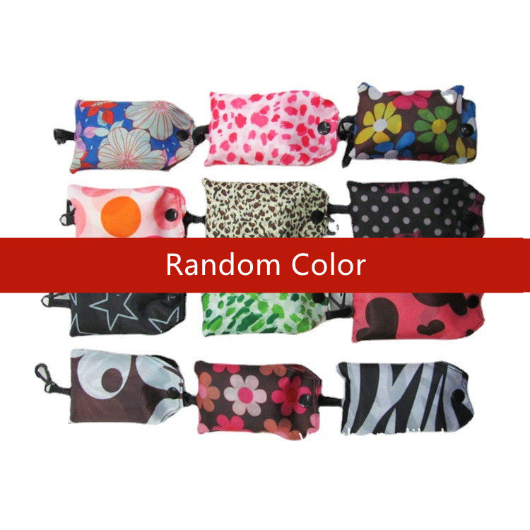 Polyester Floral Fabric Folding Storage Bag