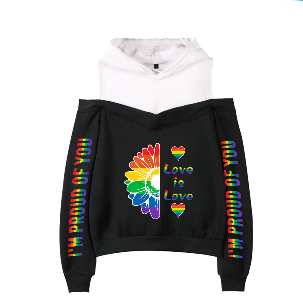 New Sexy Off-the-shoulder Hoodie For Women